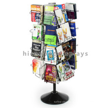 New Rotating Book Store Metal Free Standing 4-Way 32 Pockets Portable Brochure Display Stands NZ